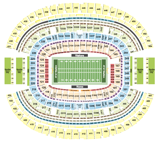 AT&T Stadium Big 12 Championship Seating Chart